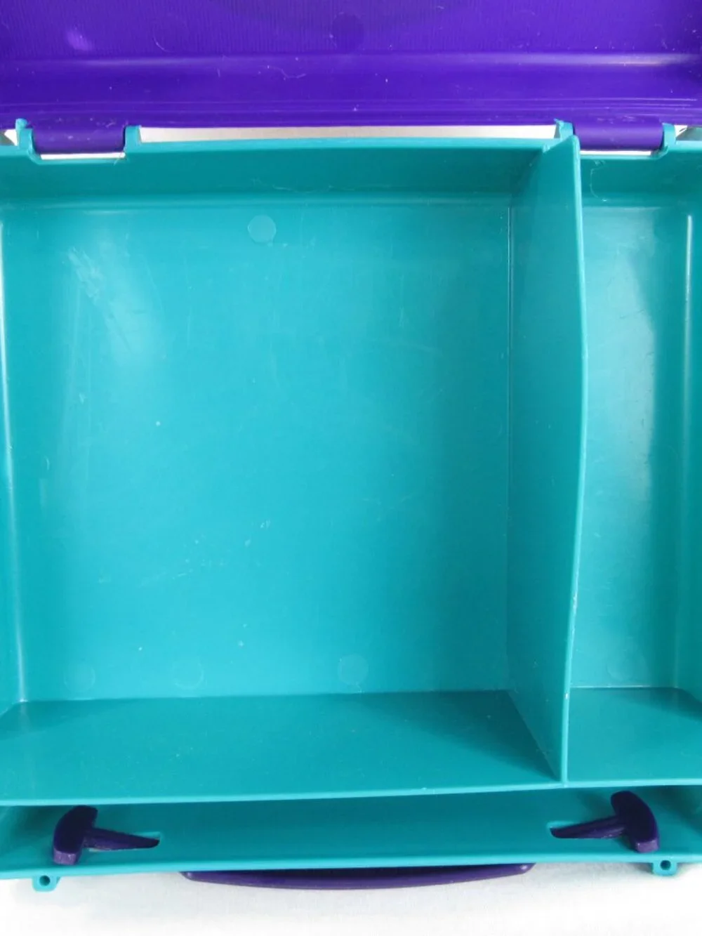The Junior By Class Case Pencil School Supplies Box Vintage USA 1987 Green Blue